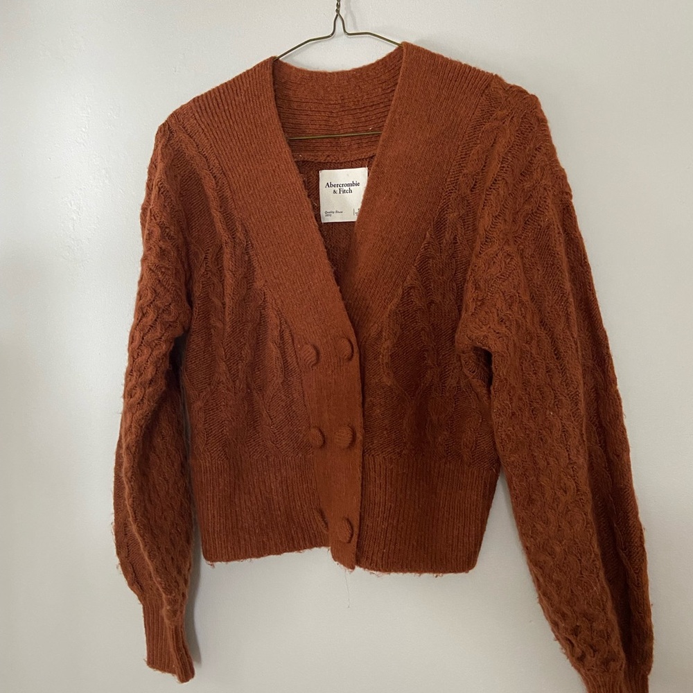 Abercrombie & Fitch Women's Rust Knit Sweater